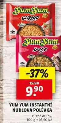 Lidl Yum Yum Instantní nudlová polévka nabídka