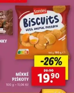 Lidl Sondey Biscuits with animal pattern nabídka