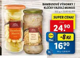 Lidl Bambusové výhonky / Klíčky fazolí mungo nabídka