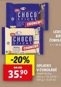 Lidl Choco Sticks Crunchy nabídka