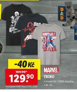 Lidl MARVEL TRIKO nabídka