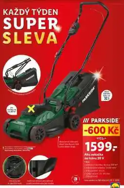 Lidl Aku sekačka na trávu 20 V nabídka