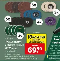 Lidl PARKSIDE Příslušenství k úhlové brusce Ø 125 mm nabídka