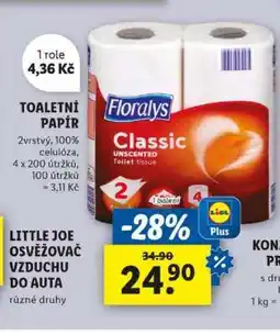 Lidl Floraly's Classic Toaletní papír nabídka