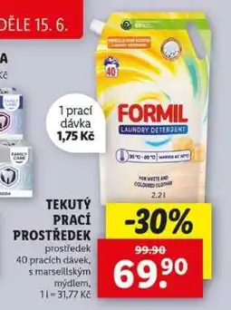 Lidl Formil Laundry Detergent nabídka