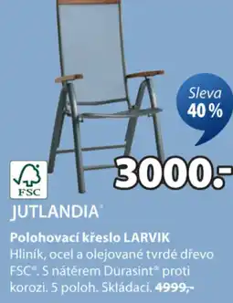 JYSK Polohovací křeslo LARVIK nabídka