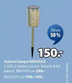 JYSK Solární lampa HAVSULE nabídka