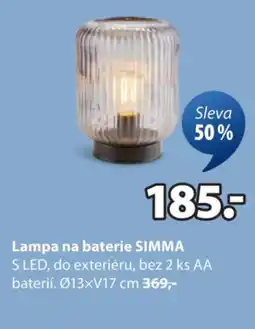 JYSK Lampa na baterie SIMMA nabídka