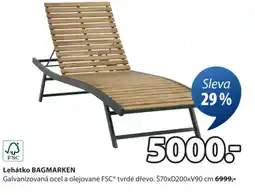 JYSK Lehátko BAGMARKEN nabídka