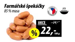 ZEMAN Farmářské špekáčky nabídka