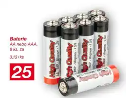 Baterie AA nebo AAA