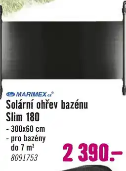 Hornbach Solární ohřev bazénu Slim 180 nabídka