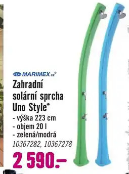 Hornbach Zahradní solární sprcha Uno Style nabídka
