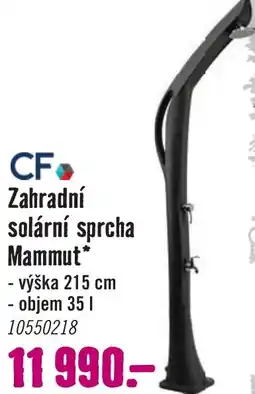 Hornbach Zahradní solární sprcha Mammut nabídka