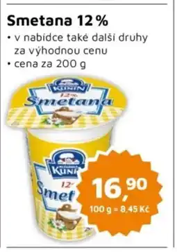 Můjobchod KUNIN Smetana 12% nabídka