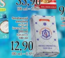 Jip Smetanová zmrzlina original karamelová 200 ml nabídka