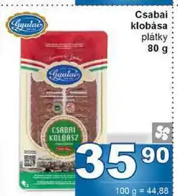 Jip Csabai klobása plátky 80 g nabídka
