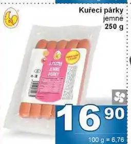 Jip Kuřecí párky jemné 250 g nabídka