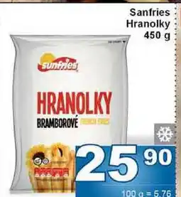 Jip Sanfries Hranolky 450 g nabídka