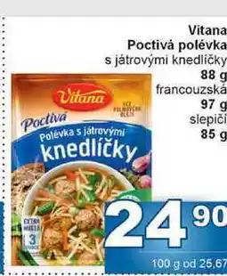 Jip Vitana Poctivá polévka s játrovými knedlíčky 88 g nabídka