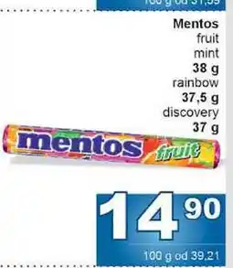 Jip Mentos fruit mint 38 g nabídka