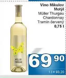 Jip Víno Mikulov Motýl 0,75l nabídka