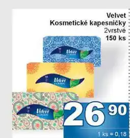 Jip Velvet Kosmetické kapesničky 2vrstvé 150 ks nabídka