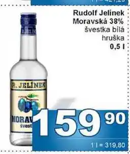 Jip Rudolf Jelínek Moravská 38% 0,5l nabídka