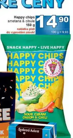 Jip Happy chips smetana & cibule 150 g nabídka