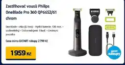 Datart Zastřihovač vousů Philips OneBlade Pro 360 QP6652/61 chrom nabídka