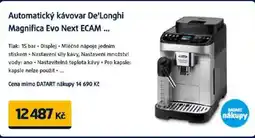 Datart Automatický kávovar De'Longhi Magnifica Evo Next ECAM nabídka