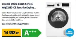 Datart Sušička prádla Bosch Serie 6 WQG233D1CS Sensitive Drying nabídka