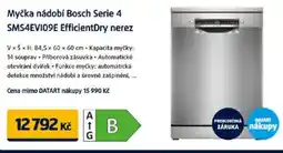 Datart Myčka nádobí Bosch Serie 4 SMS4EVI09E EfficientDry nerez nabídka