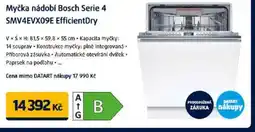 Datart Myčka nádobí Bosch Serie 4 SMV4EVX09E EfficientDry nabídka
