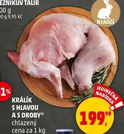 Penny Market KRÁLÍK S HLAVOU AS DROBY chlazený, 1 kg nabídka