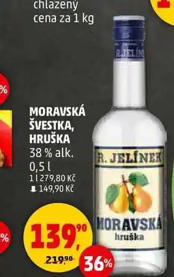 Penny Market MORAVSKÁ ŠVESTKA, HRUŠKA % 38% alk., 0,5 l nabídka