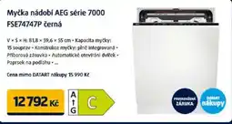 Datart Myčka nádobí AEG série 7000 FSE74747P černá nabídka