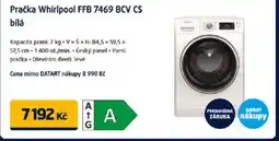Datart Pračka Whirlpool FFB 7469 BCV CS bílá nabídka