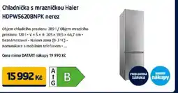 Datart Chladnička s mrazničkou Haier HDPW5620BNPK nerez nabídka