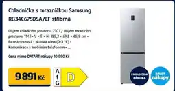 Datart Chladnička s mrazničkou Samsung RB34C675DSA/EF stříbrná nabídka