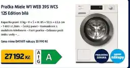 Datart Pračka Miele W1 WEB 395 WCS 125 Edition bílá nabídka