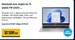 Datart Notebook Acer Aspire Go 15 nabídka