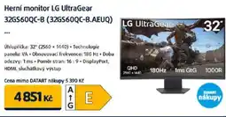 Datart Herní monitor LG UltraGear 32GS60QC-B (32GS60QC-B.AEUQ) nabídka