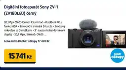 Datart Digitální fotoaparát Sony ZV-1 (ZV1BDI.EU) černý nabídka