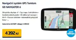 Datart Navigační systém GPS Tomtom GO NAVIGATOR 6 nabídka