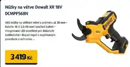 Datart Nůžky na větve Dewalt XR 18V DCMPP568N nabídka