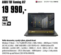 COMFOR ASUS TUF Gaming A17 nabídka