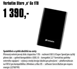 COMFOR Verbatim Store,n' Go 1TB nabídka