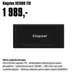COMFOR Kingston XS1000 1TB nabídka