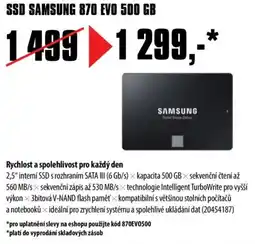 COMFOR SSD SAMSUNG 870 EVO 500 GB nabídka